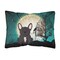 "Caroline's Treasures BB2199PW1216 Halloween Scary French Bulldog Brindle Canvas Fabric Decorative Pillow, 12"" H x 16"" W, Multicolor"